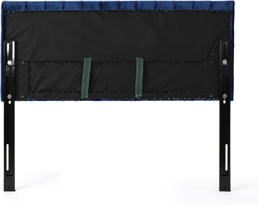 Modern Upholstered Headboard with Adjustable Height and Buttons