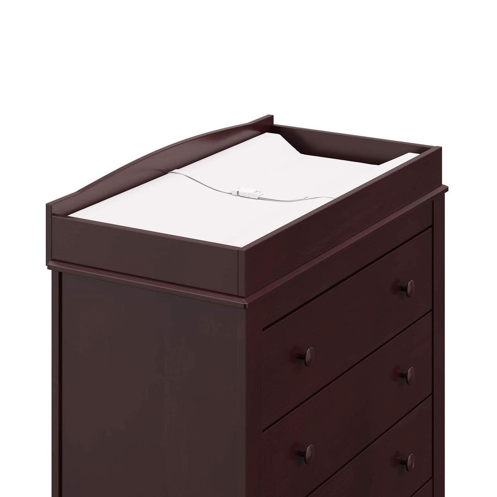 Noah 3 Drawer Dresser With Changing Top Espresso Finish