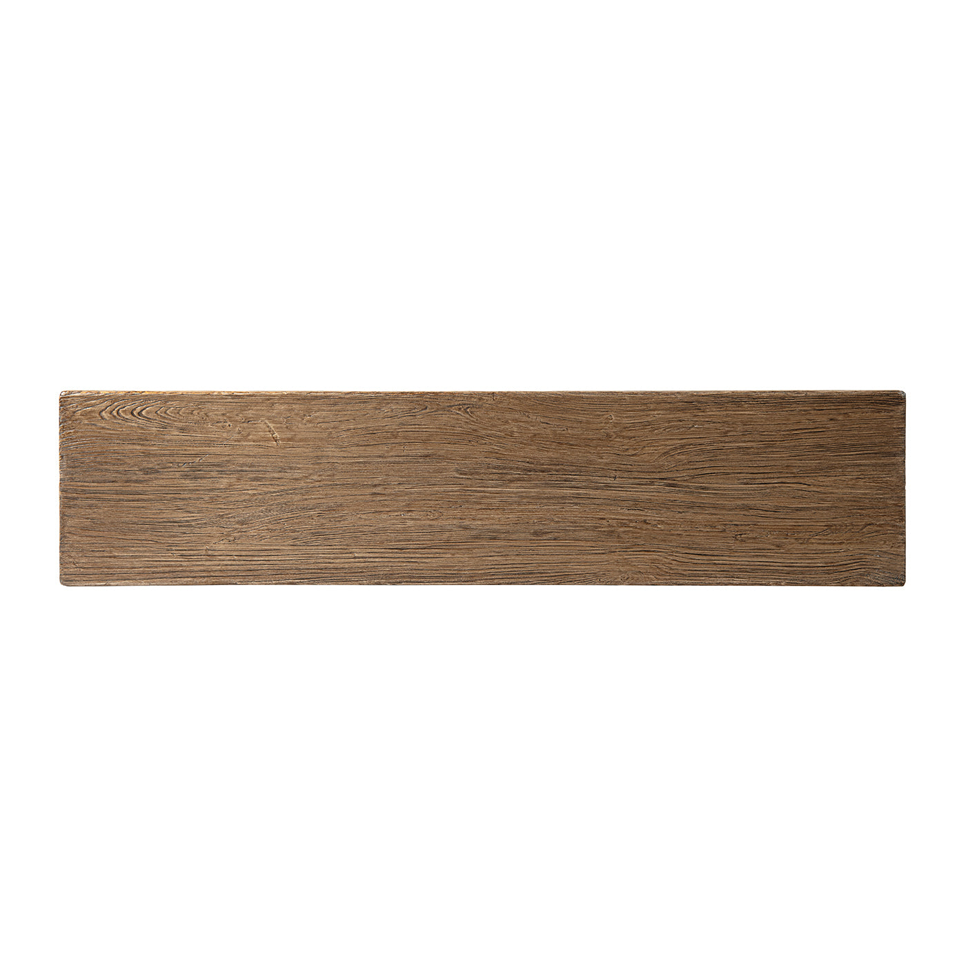 Hawthorne 60'' Solid Reclaimed Elm Trestle Console Table, Heritage Medium-Dark Brown