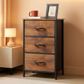 Tall Dresser With Four Drawers And Removable Bins Woodgrain