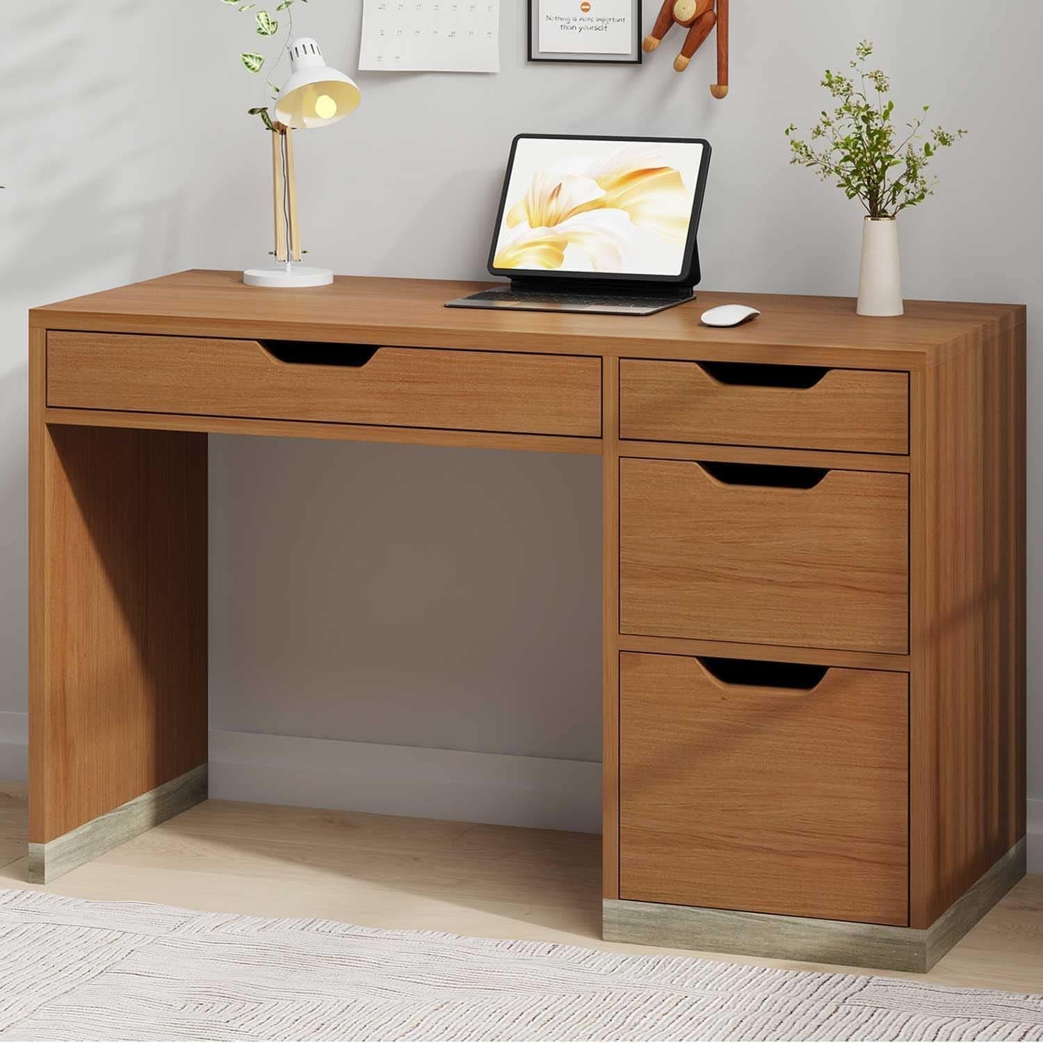 Espresso Forty Eight Inch Desk For Small Home Office