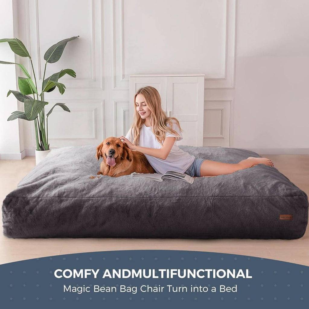 Giant Bean Bag Chair Bed for Adults Convertible Lounger