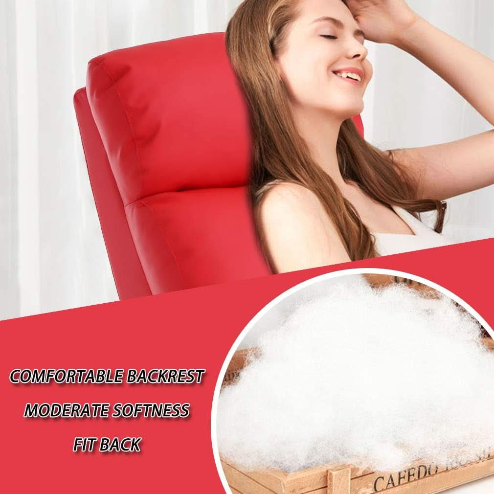 PU Leather Recliner Chair For Living Room With Padded Seat