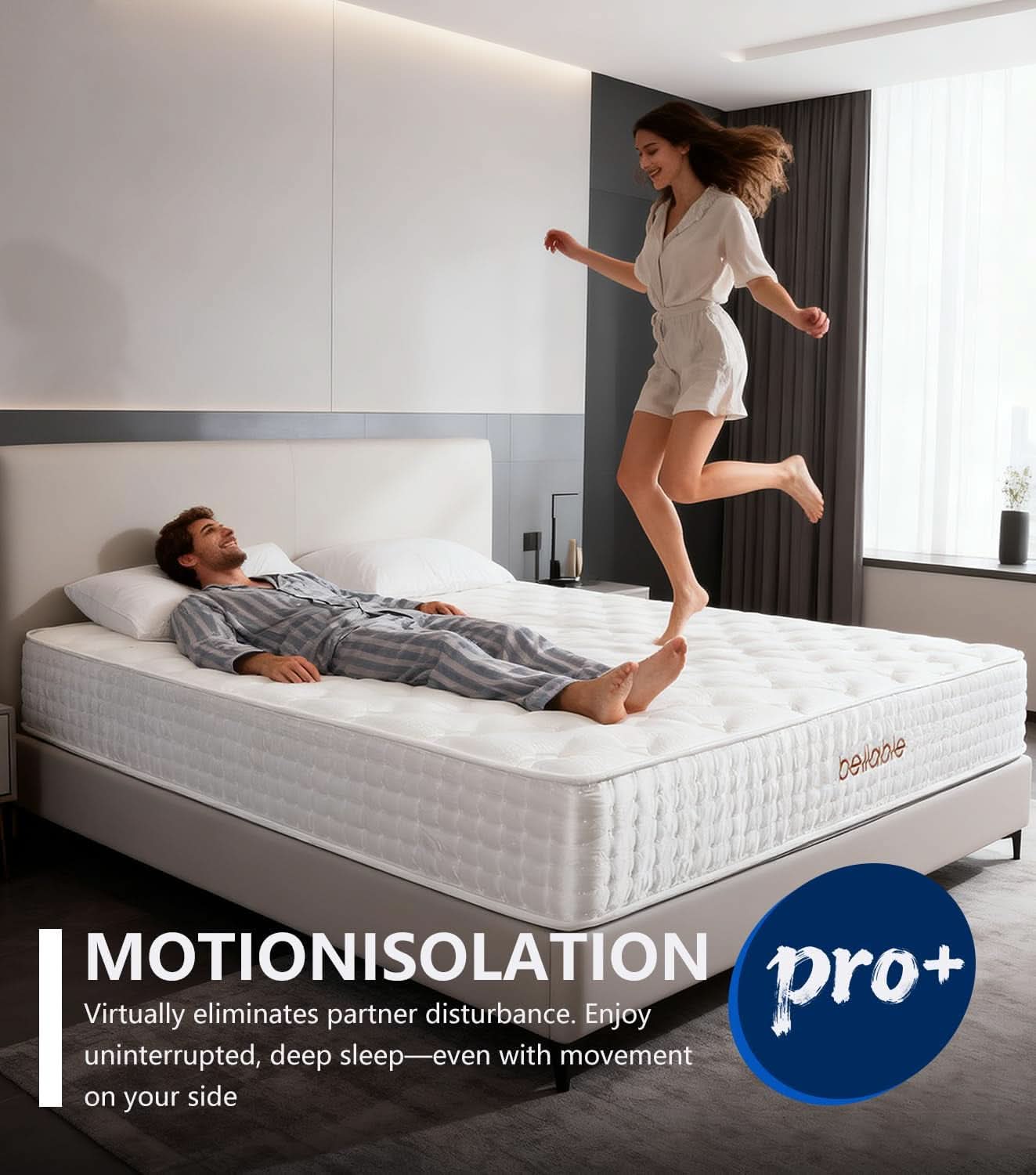 Queen 14 Inch Medium Firm Hybrid Memory Foam Mattress