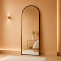 Arched Floor Standing Full Length Mirror 64 By 21 Inches