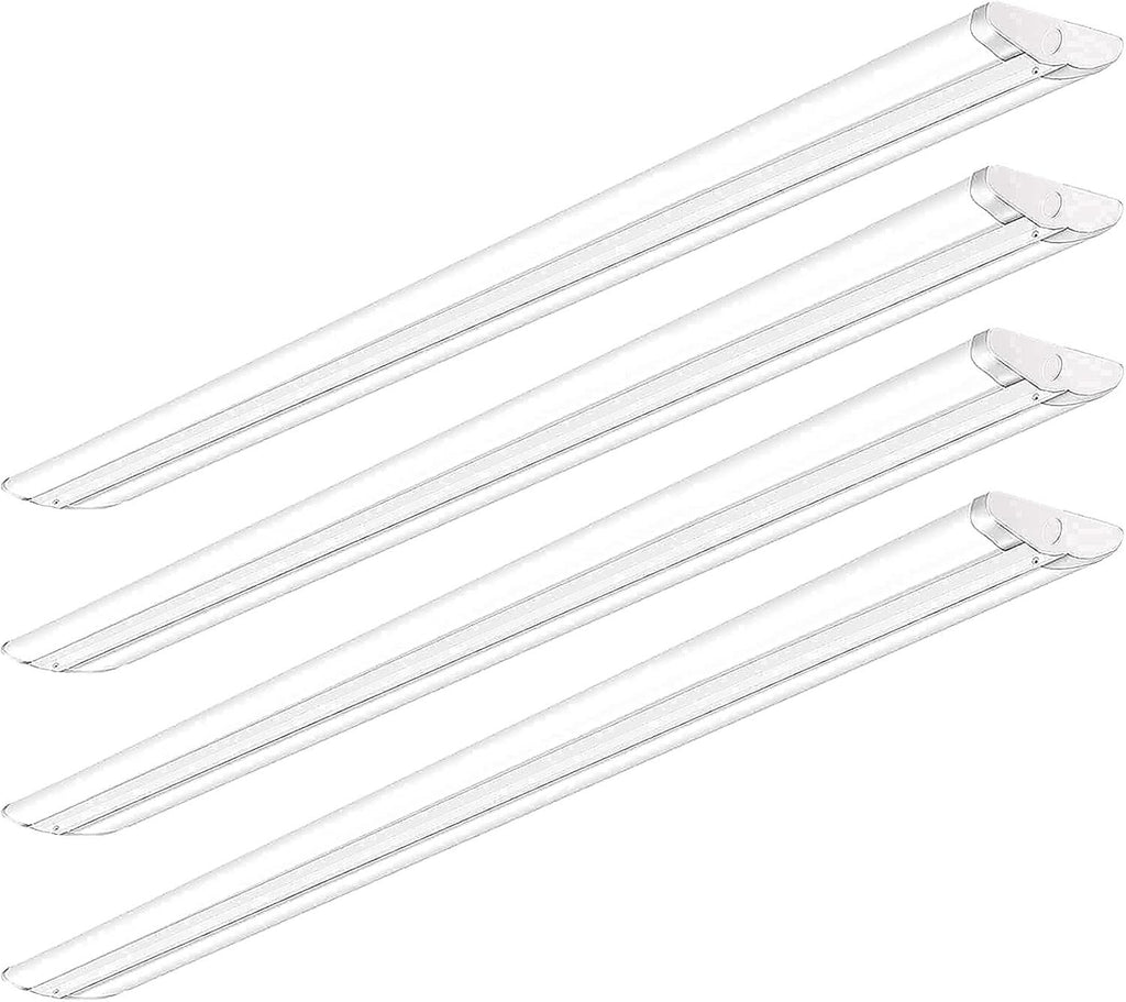 8Ft 110W Slim LED Shop Lights, 4-Pack, Energy Efficient