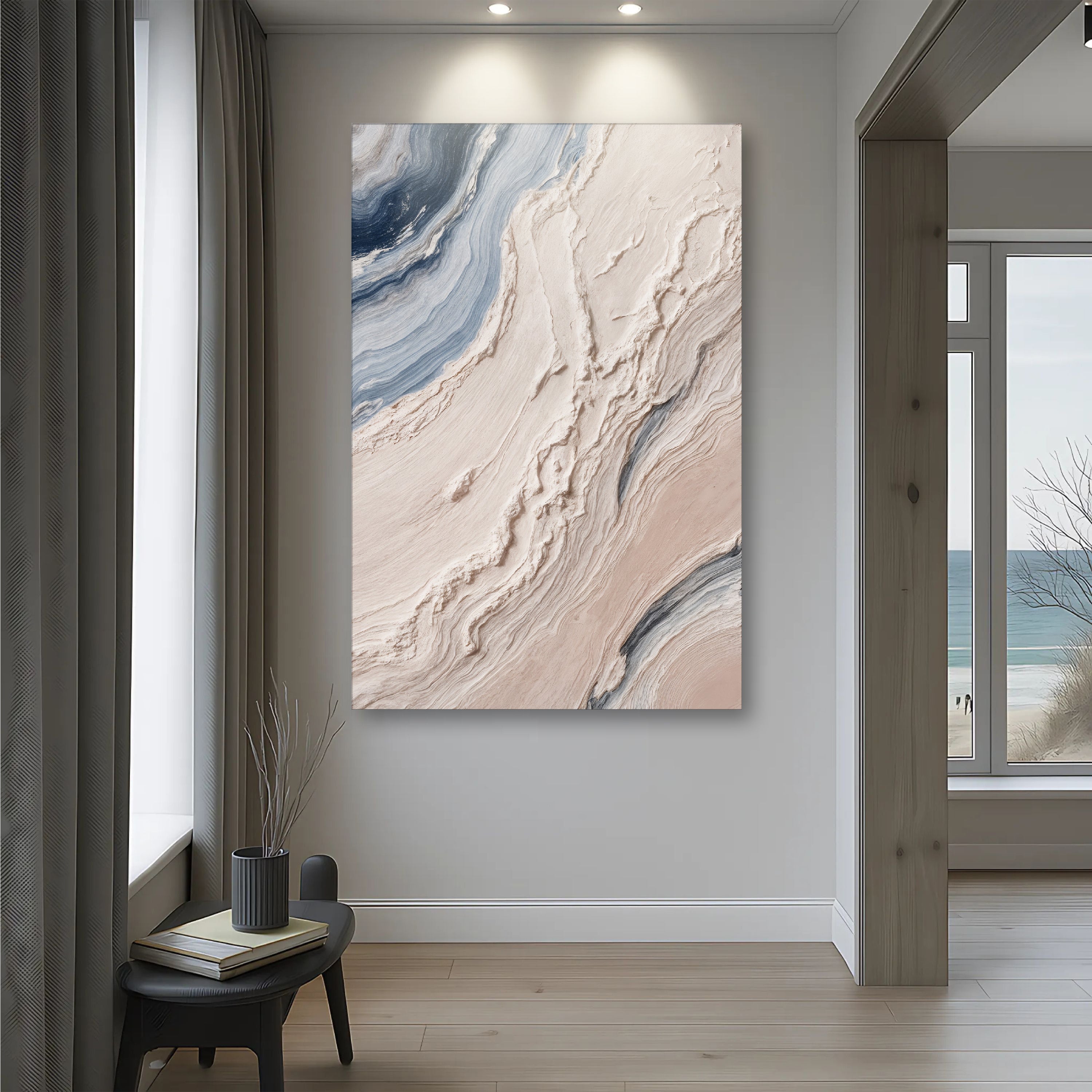 Minimalist Waves Wall Art III
