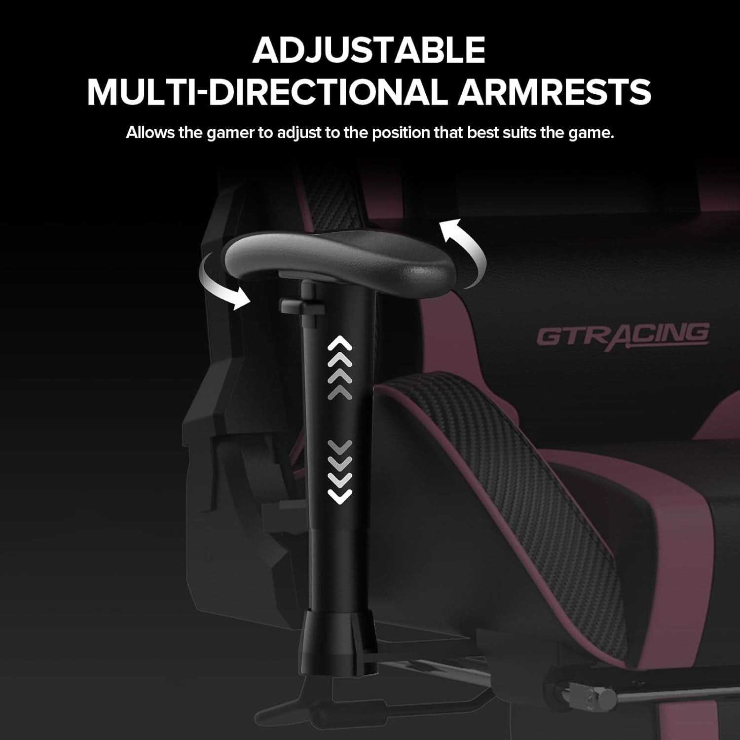 Ergonomic Gaming Chair With Bluetooth Speakers And Footrest
