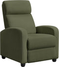 Dark Green Corduroy Adjustable Recliner Chair For Living Room