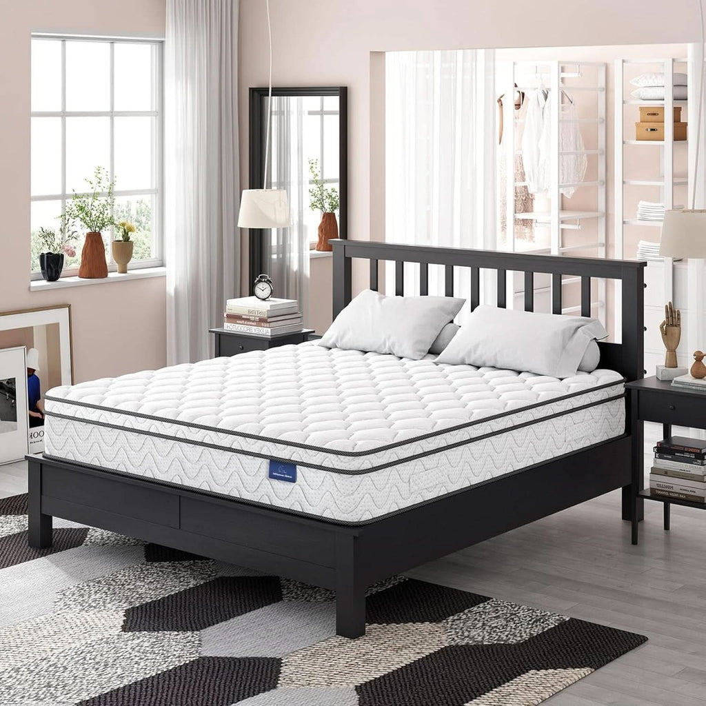 Twin Size Mattress 12Inch Fiberglass Free Memory Foam Hybrid