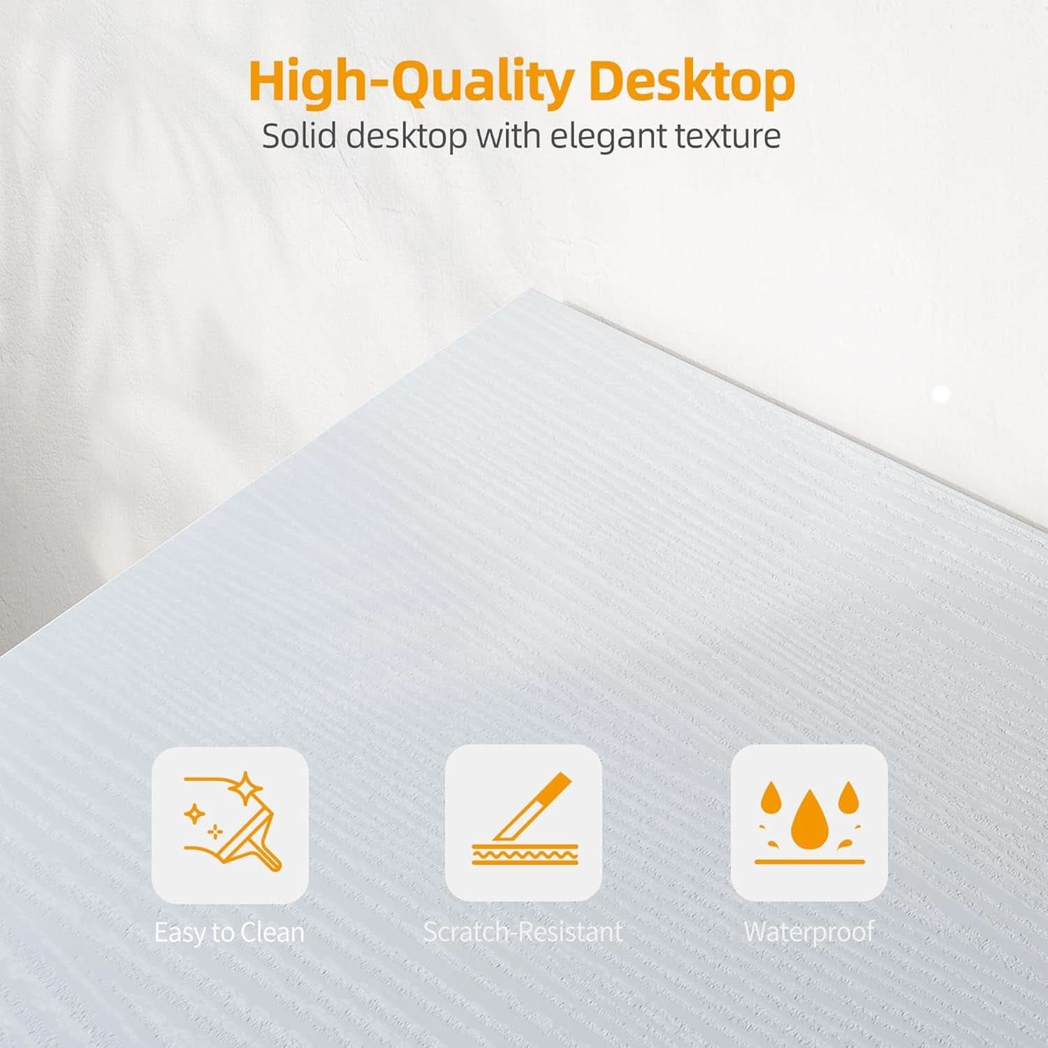 40 Inch L Shaped Desk With Power Outlets For Home Office