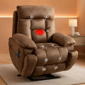 Large Power Recliner With Massage And USB Charging