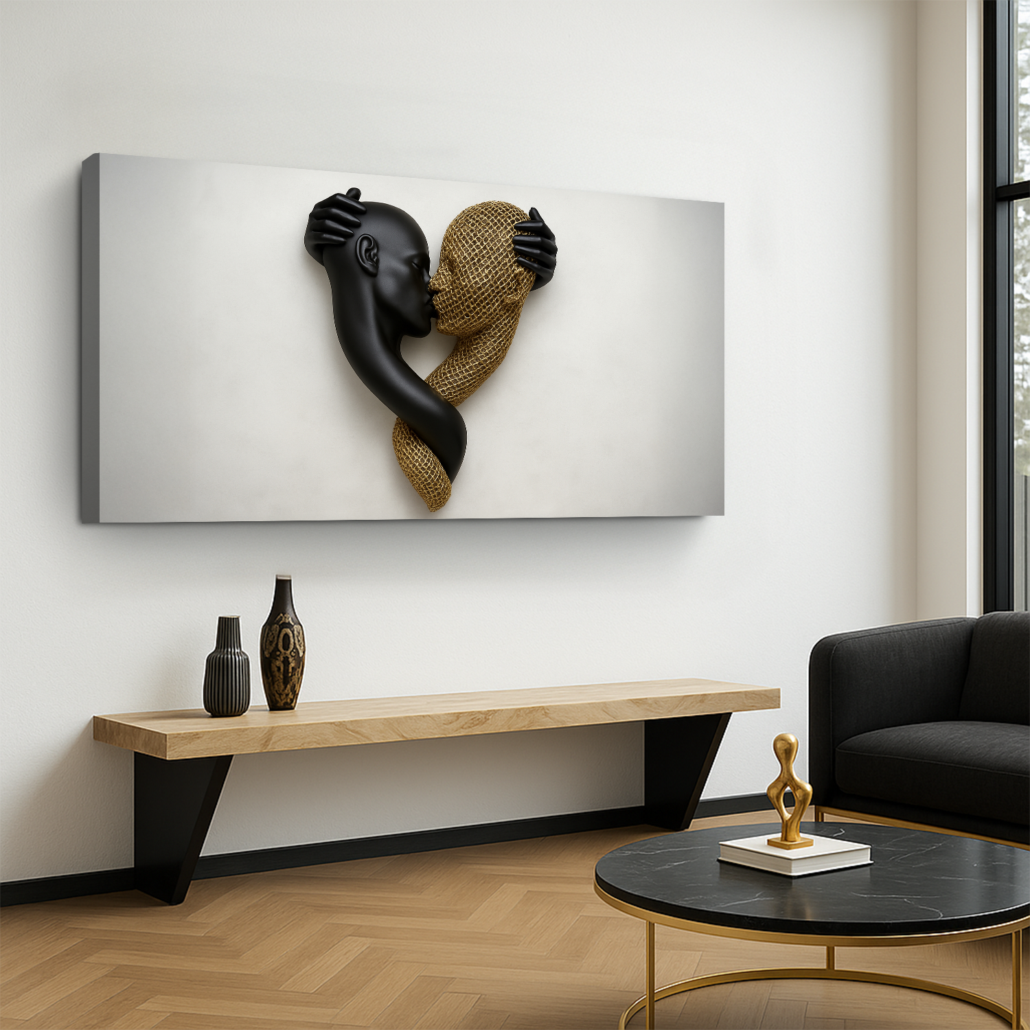 Eternal Love Figure Abstract Wall Art IV