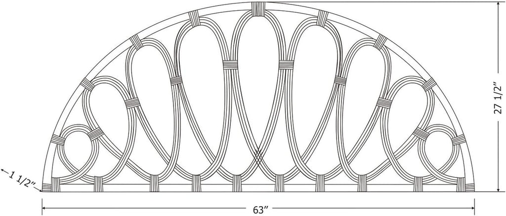 Elegant Wall-Mounted Headboard With Curvaceous Flower Petals