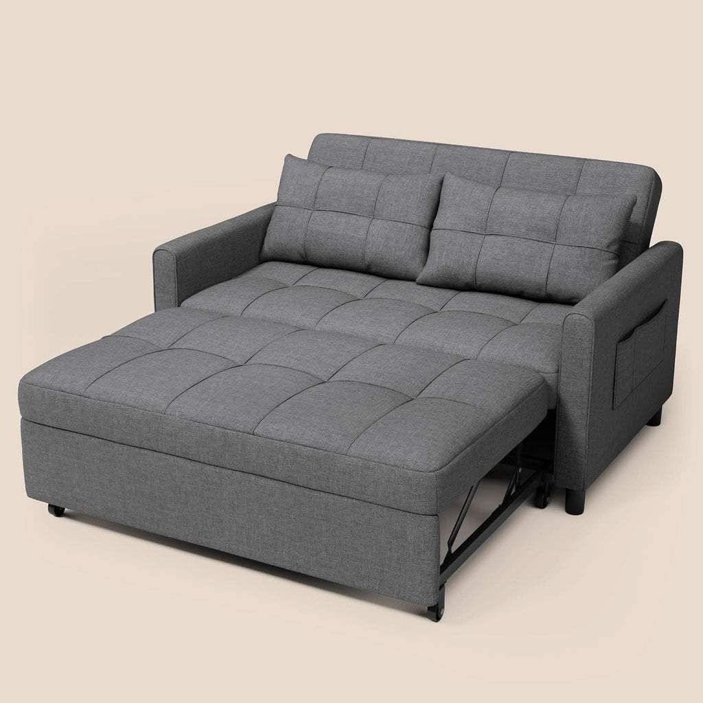 3 In 1 Convertible Sleeper Sofa Bed For Space Saving