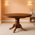 Oval Dining Table 42x60 Inch Butterfly Leaf Finish