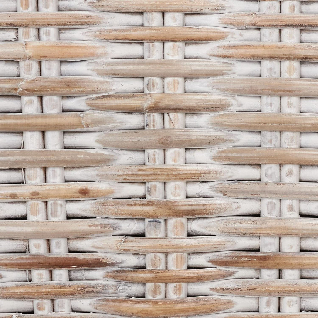 Grey Wash Rattan 30 Inch Bar Stool With Parsons Legs