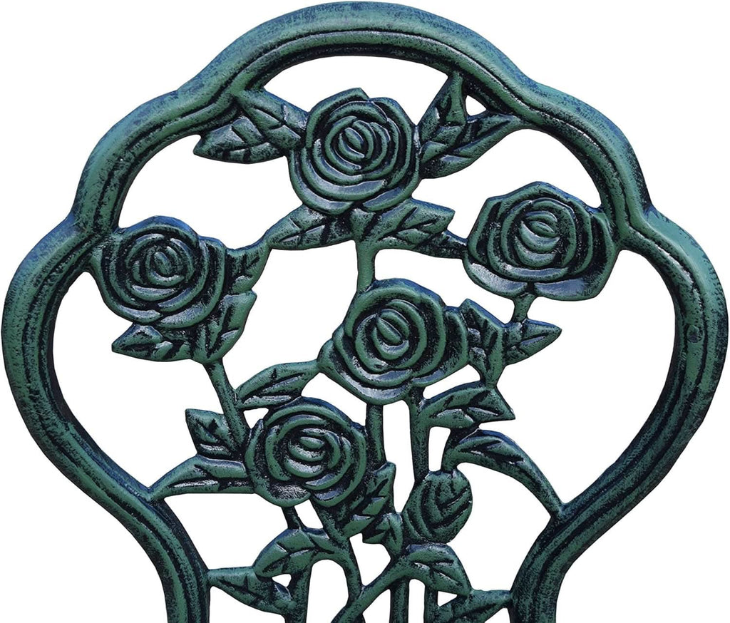 Cast Aluminum Conversation Set Antique Green Patio