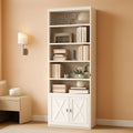 White 82 Inch Tall Bookcase Sturdy Elegant Contemporary
