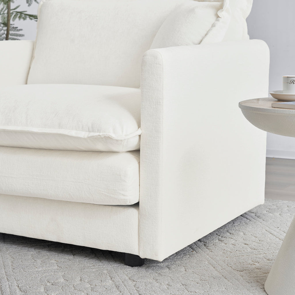Modular Sectional Sofa for Living Room, U Shaped Couch 5 Seater Convertible with Ottoman