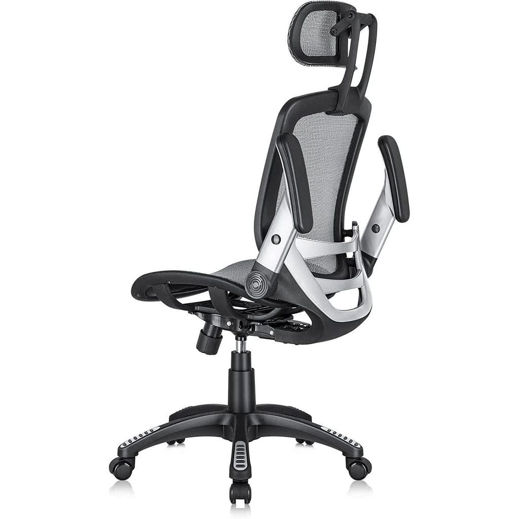 Ergonomic Adjustable High Back Mesh Office Chair Grey