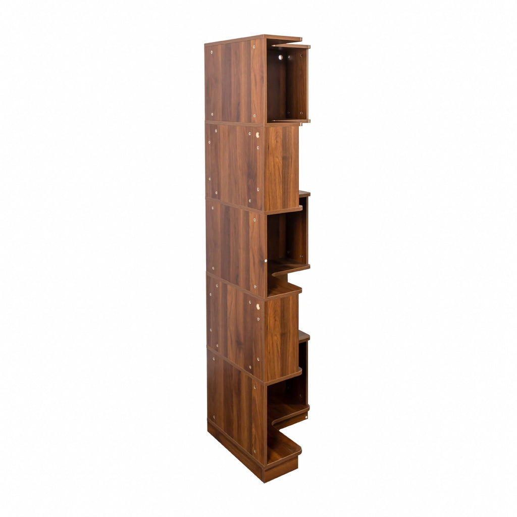 Corner Book Shelf - 5 Tier Corner Bookshelf