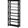 Eight Shelf Bookcase Solid Wood Construction For Home Office