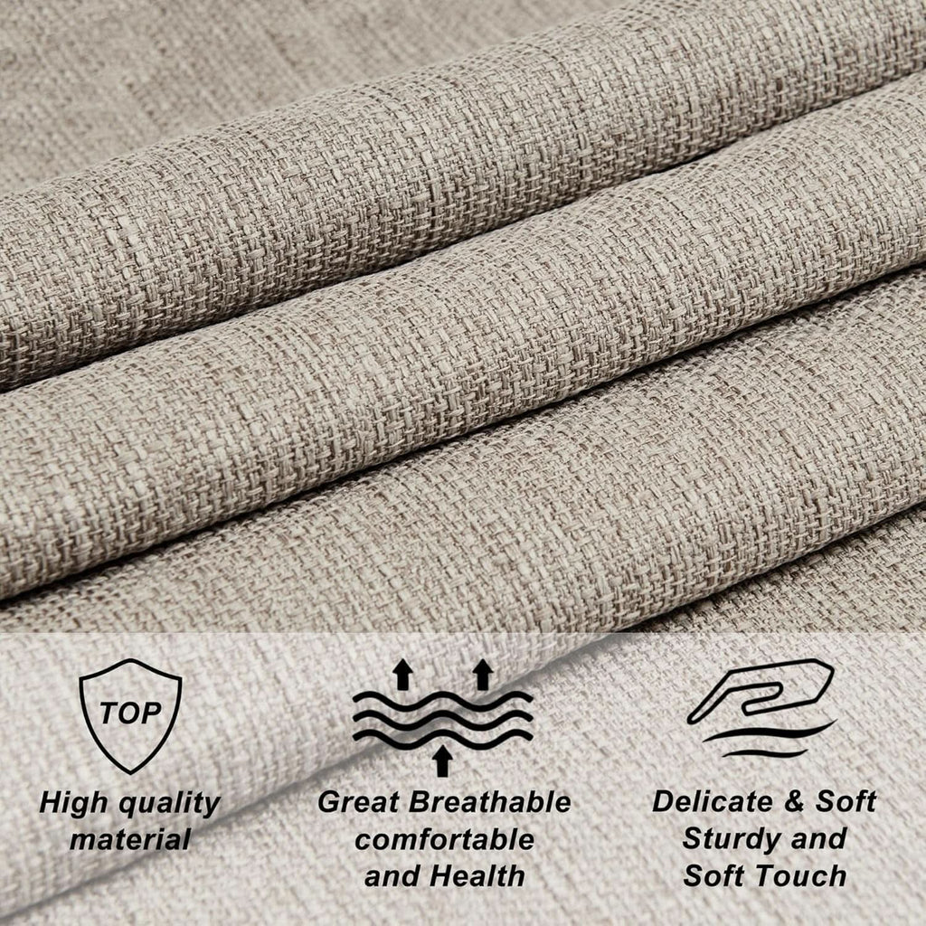 Luxury Linen Upholstered King Headboard with Easy Assembly
