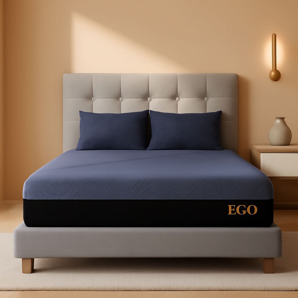 Queen Memory Foam Mattress Charcoal Premium Orthopedic