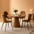 Luxurious Round Space Saving Dining Table Set For Four