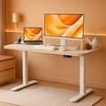 Electric Standing Desk 48X24 Inches White Height Adjustable