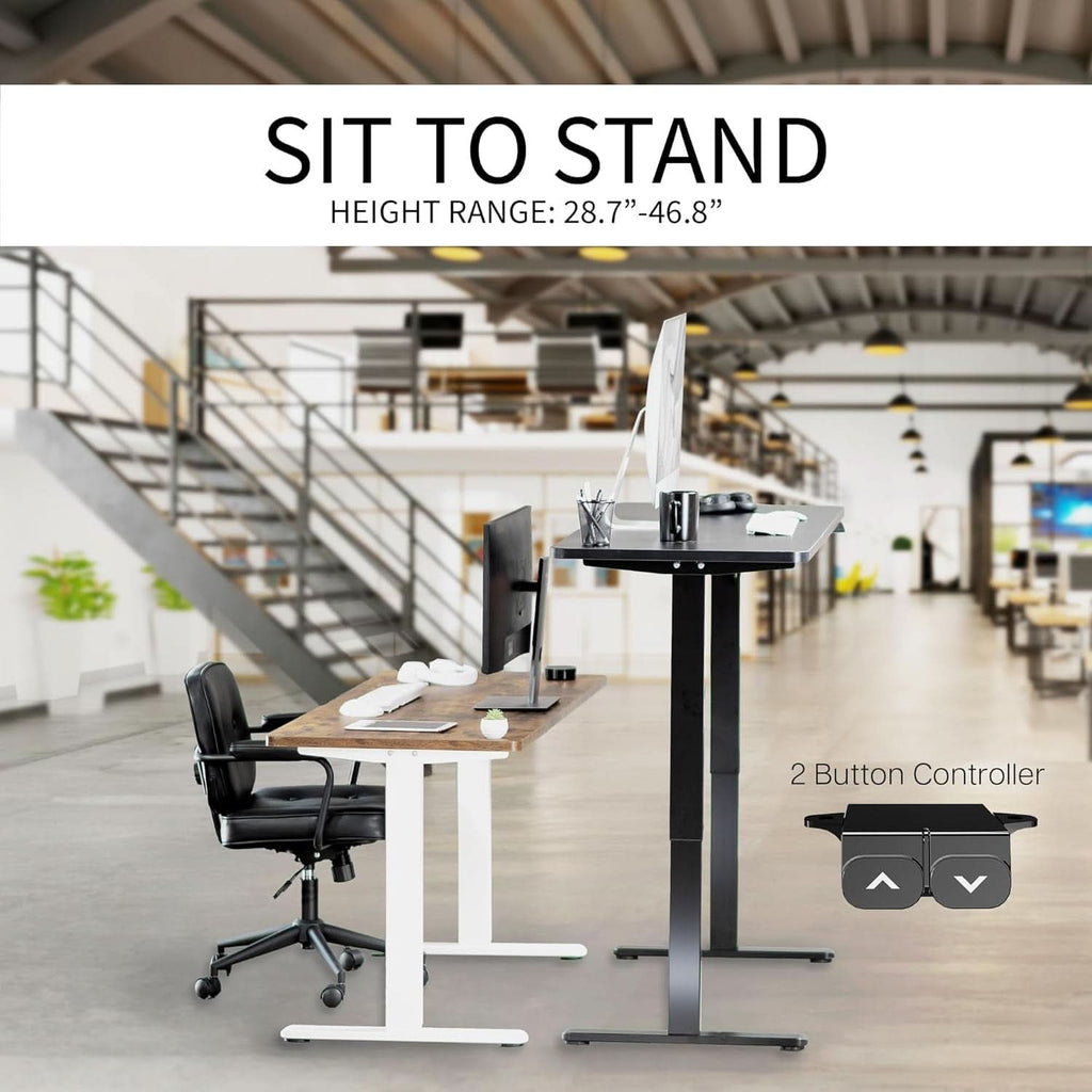 60 Inch Electric Height Adjustable Standing Desk For Office