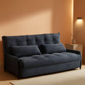 Customizable Dark Grey Floor Sofa Bed With Five Position Adjustment
