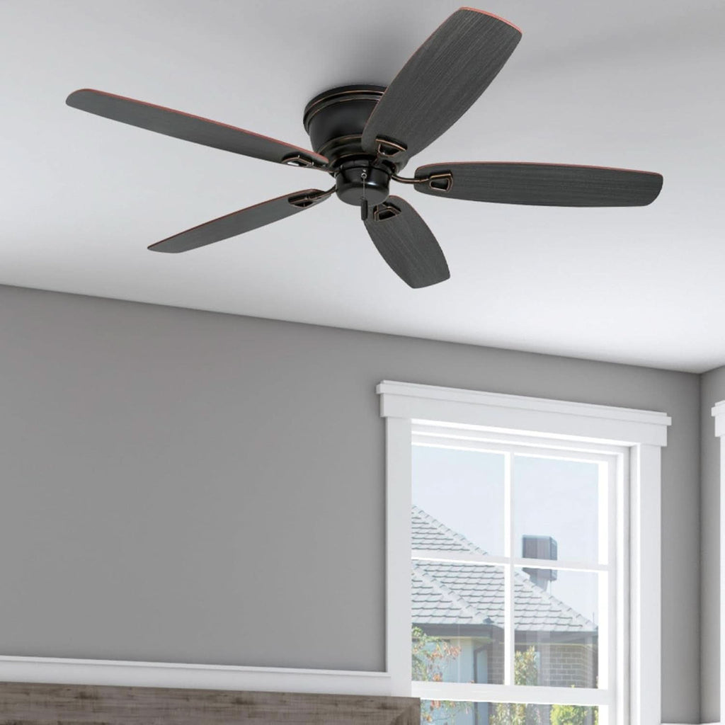 Oil Rubbed Bronze 52 Inch Ceiling Fan Reversible Motor