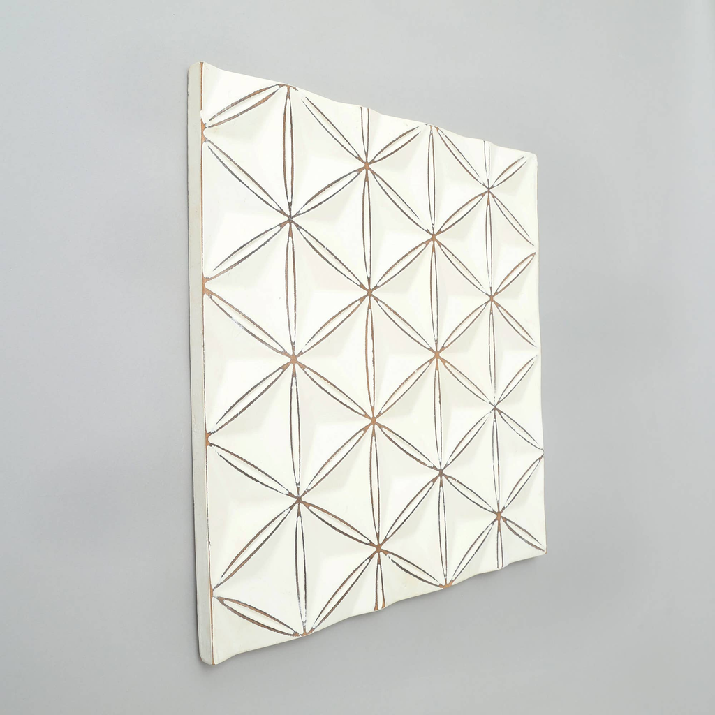 White Wooden Wall Décor – Modern Rustic Wall Art