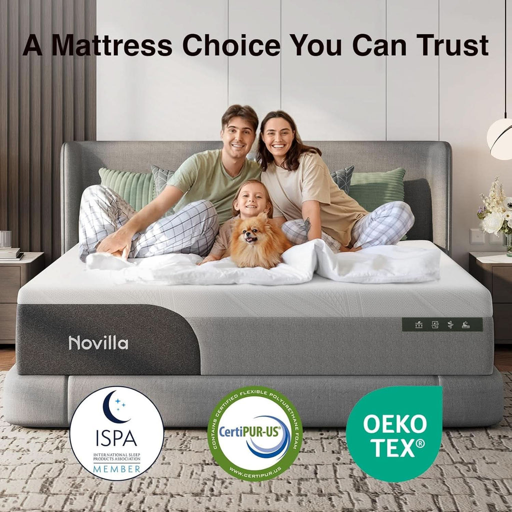 Twin Gel Memory Foam Mattress TwelveInch CertipurUS
