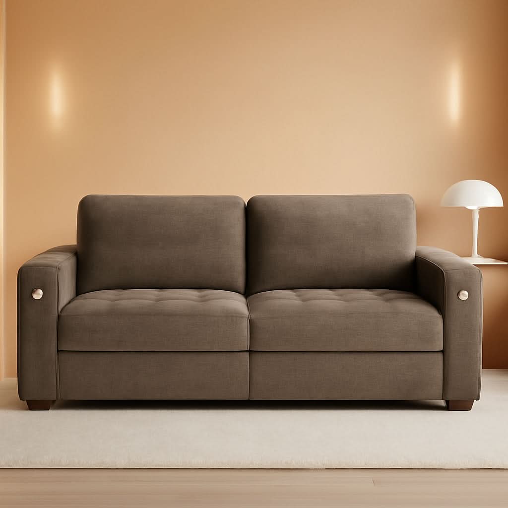 89 Inch Chenille Sofa Set With USB Charging For Living Room