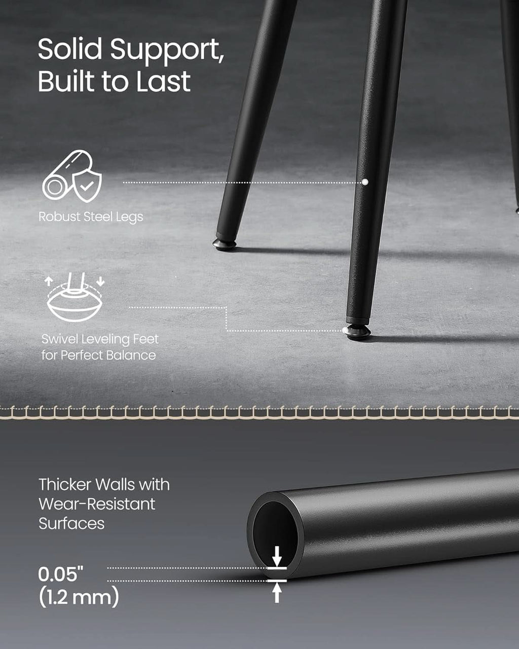 Dining Chairs Ink Black 19 Inch Tall Set Of 2 Sturdy
