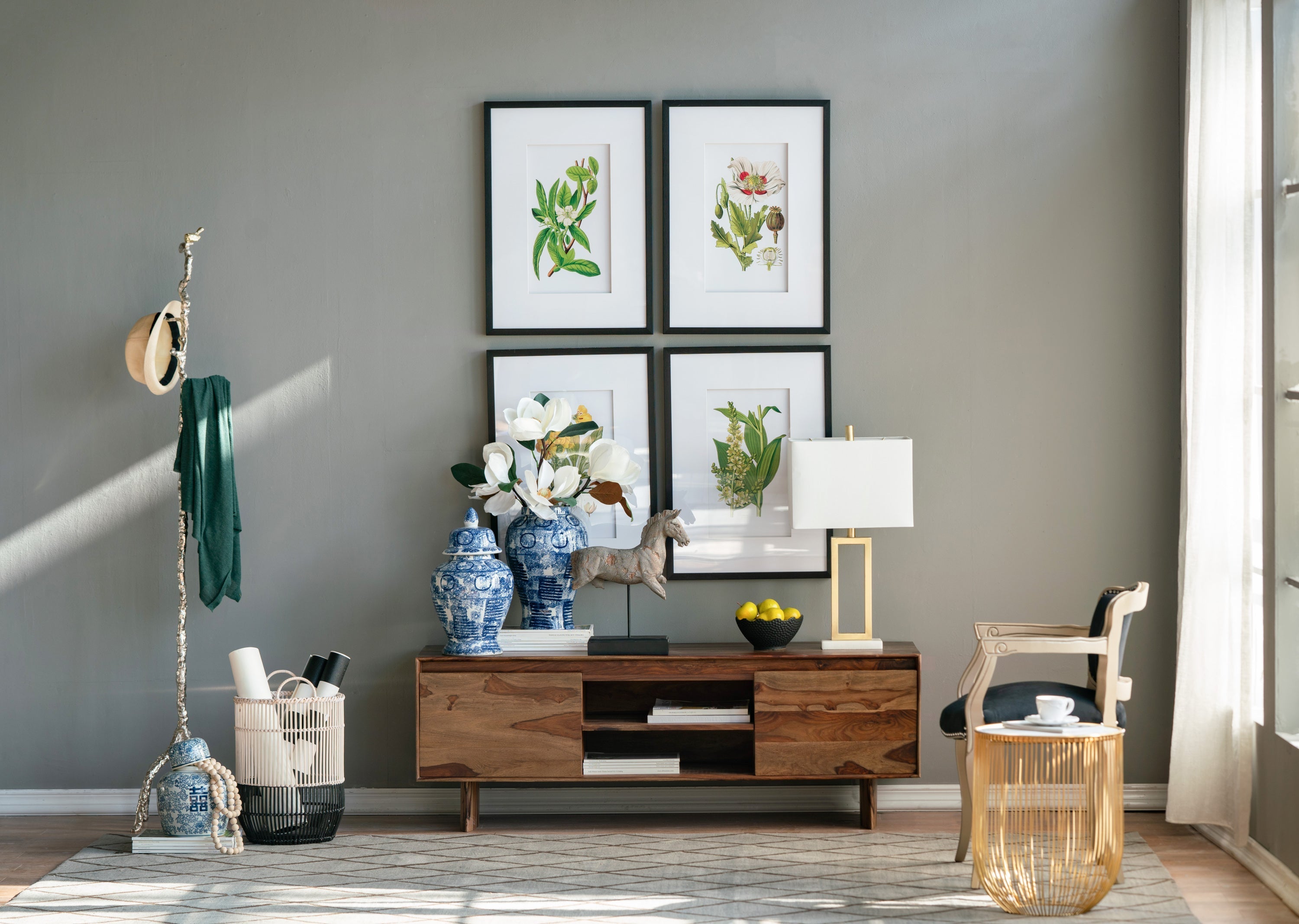 Verdure Elegance™ — Set of 4 Botanical Wall Art Prints