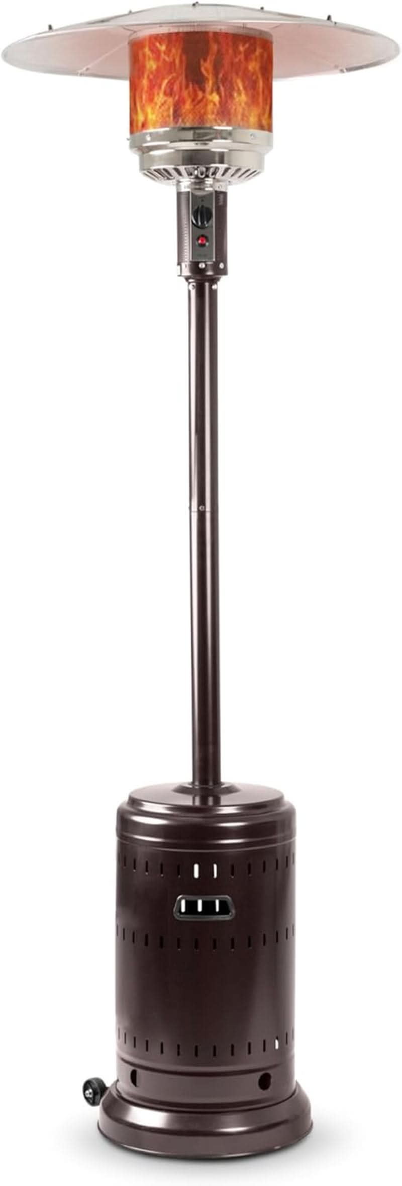 46,000 BTU Outdoor Patio Heater With Wheels Havana Bronze
