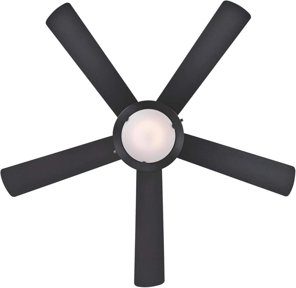 Comet 52 Inch Matte Black Ceiling Fan With LED Light Kit