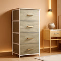 Dresser With 4 Drawers Fabric Storage Tower Organizer