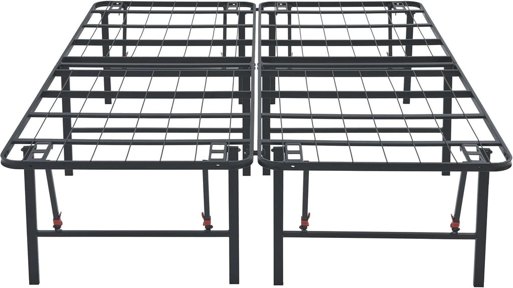 Sturdy Metal Queen Bed Frame With Built In Storage Platform