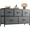 5 Drawer Fabric Dresser Organizer For Bedroom Storage