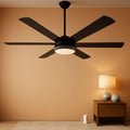 62-Inch Ceiling Fan With Lights And Remote Control Black