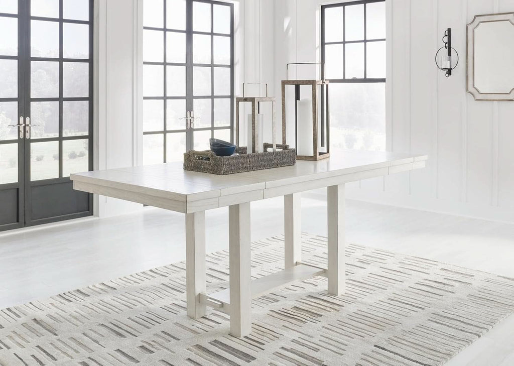 Robbinsdale Counter Height Dining Extension Table 42W 86D White