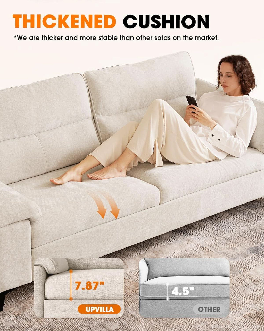Light Gray Loveseat With Removable Cover And Armrests