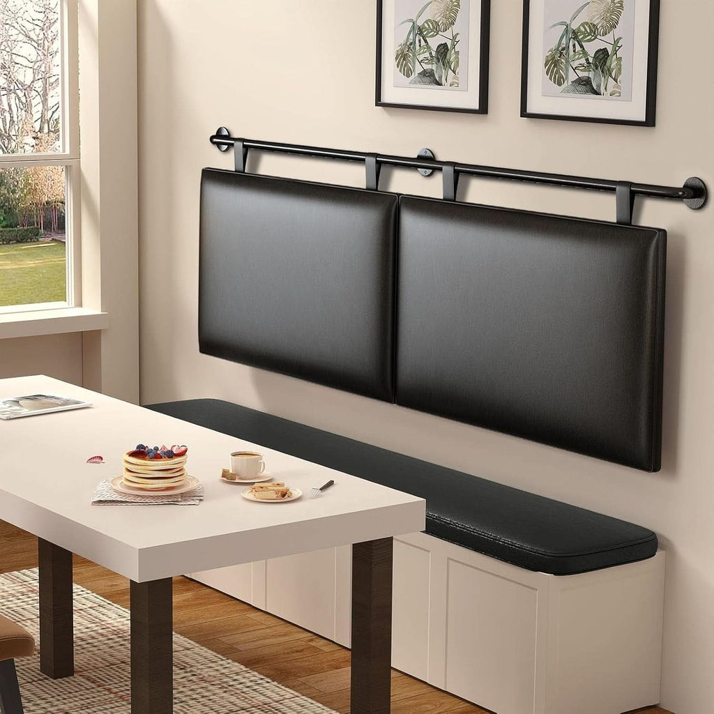 Modern King Size PU Leather Wall Mounted Headboard
