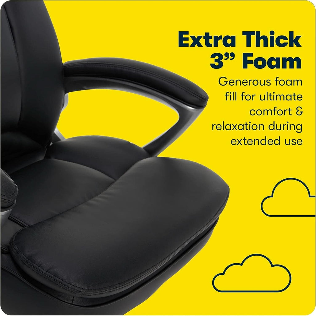 Big And Tall Black Ergonomic Executive Office Chair