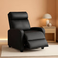 Black Recliner Chair With Adjustable 90 To 180 Degrees